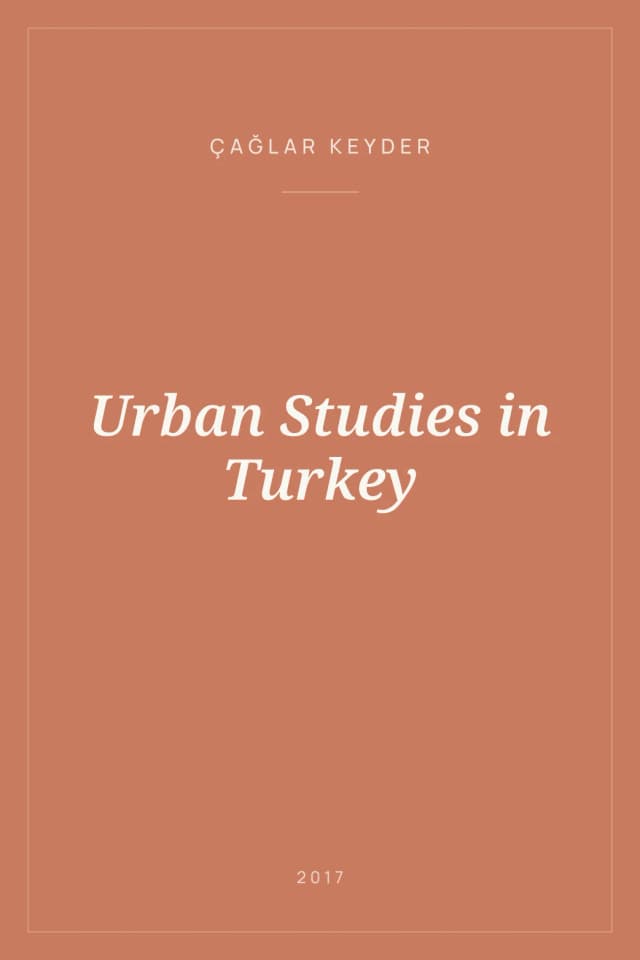 Portada de Urban Studies in Turkey