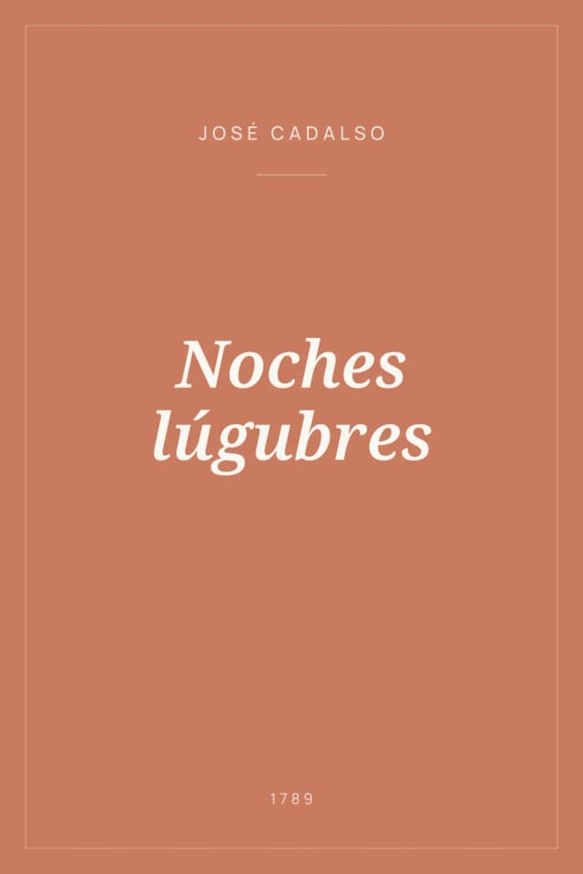 Portada de Noches lúgubres