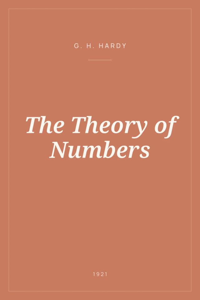 Portada de The Theory of Numbers