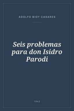 Portada de Seis problemas para don Isidro Parodi