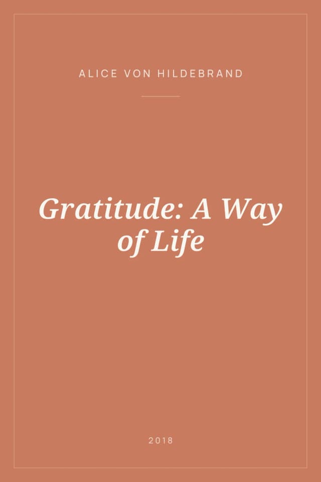 Portada de Gratitude: A Way of Life