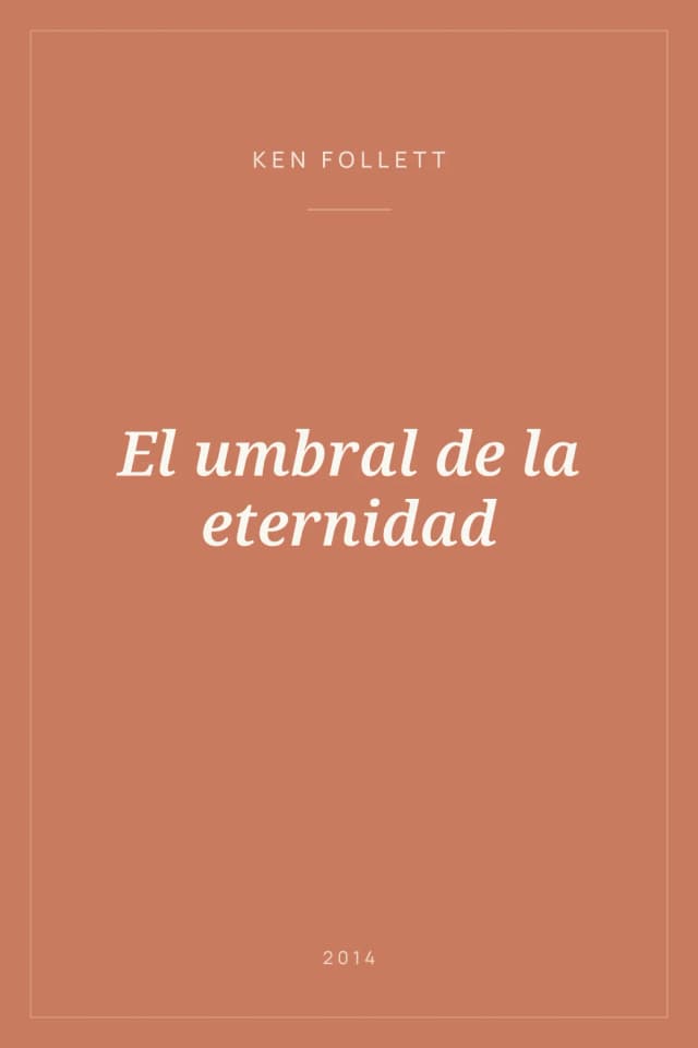Portada de El umbral de la eternidad