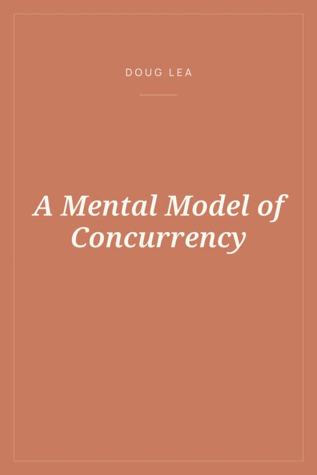 Portada de A Mental Model of Concurrency