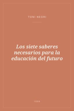 Portada de Los siete saberes necesarios para la educación del futuro