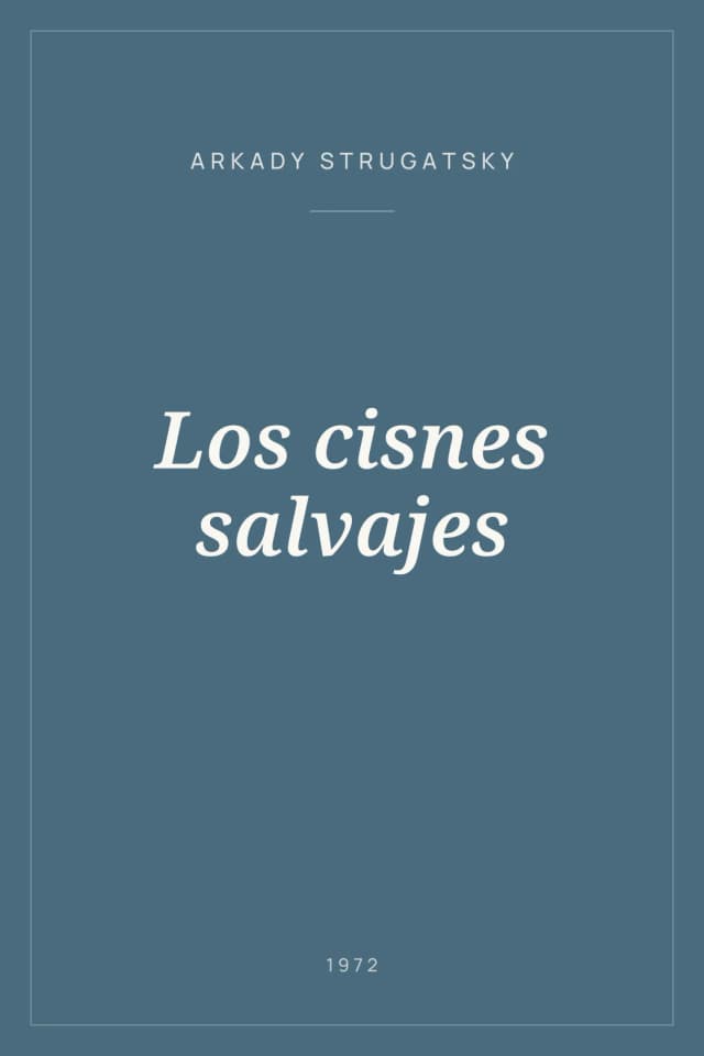 Portada de Los cisnes salvajes