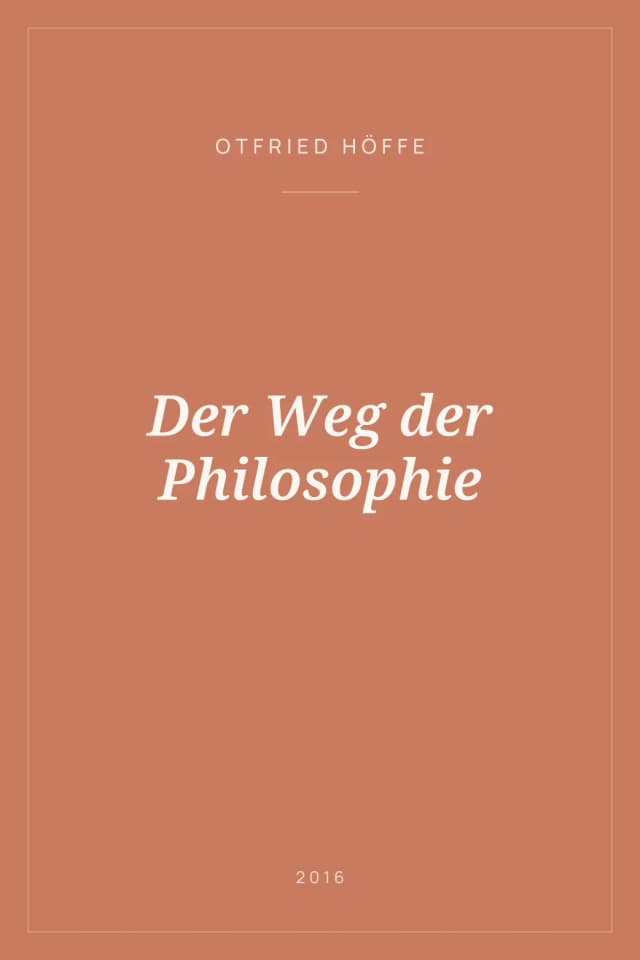 Portada de Der Weg der Philosophie