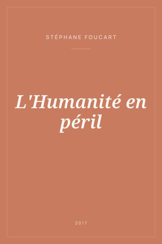 Portada de L'Humanité en péril