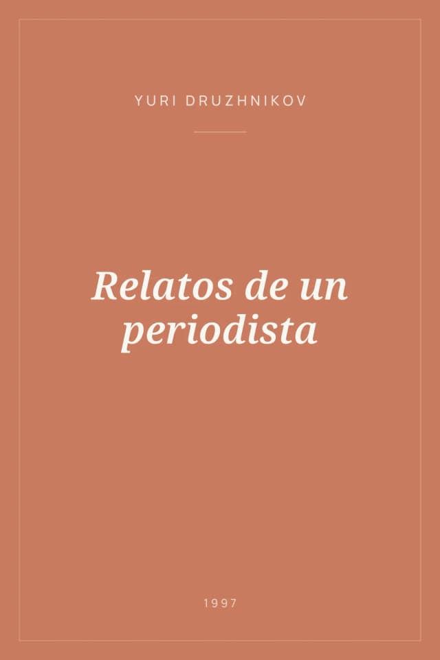 Portada de Relatos de un periodista