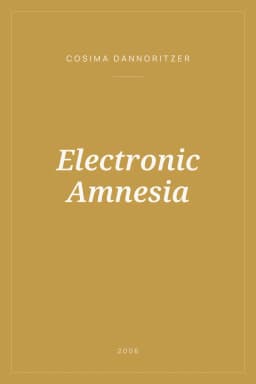 Portada de Electronic Amnesia