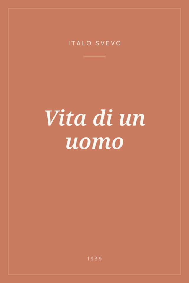 Portada de Vita di un uomo
