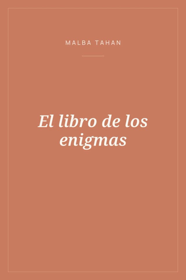 Portada de El libro de los enigmas