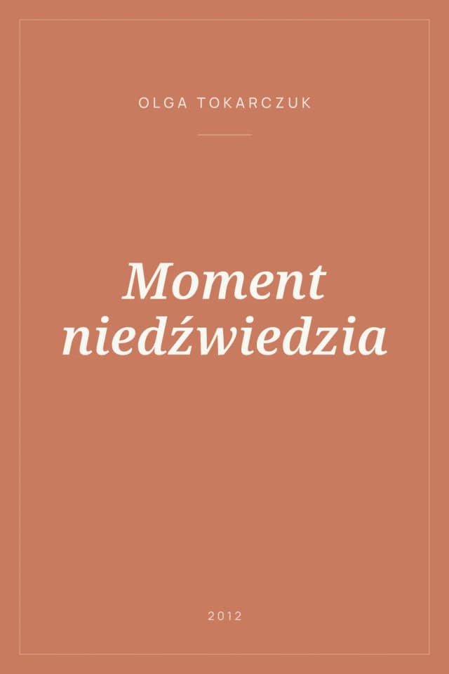 Portada de Moment niedźwiedzia