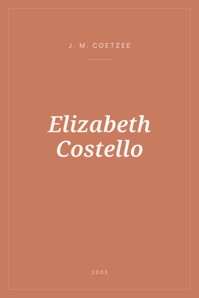 Portada de Elizabeth Costello