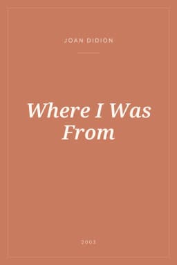 Portada de Where I Was From