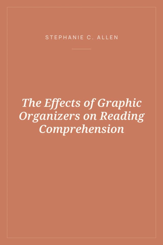 Portada de The Effects of Graphic Organizers on Reading Comprehension