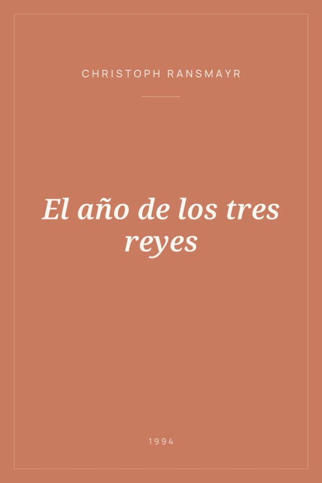 Portada de El año de los tres reyes