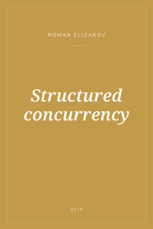 Portada de Structured concurrency