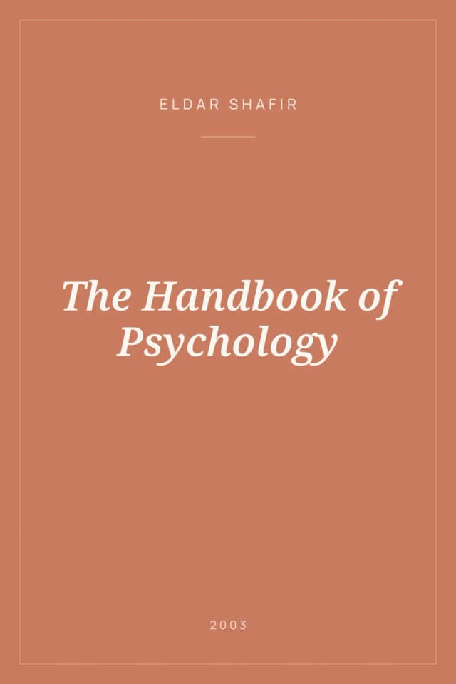 Portada de The Handbook of Psychology