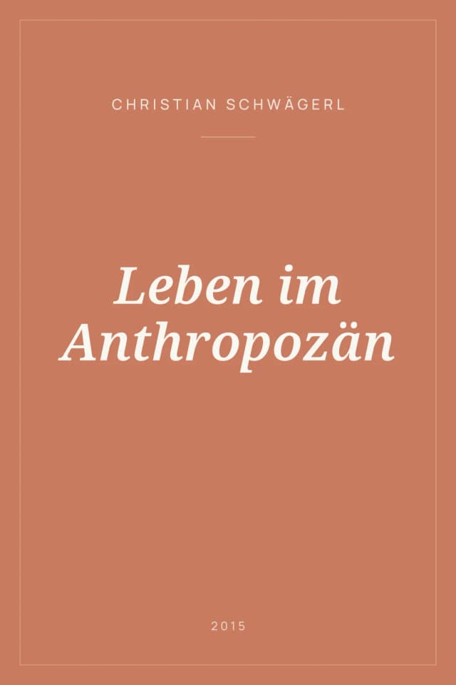Portada de Leben im Anthropozän