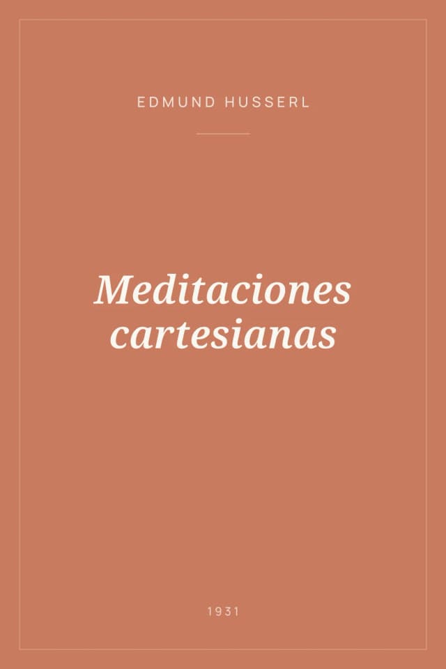 Portada de Meditaciones cartesianas