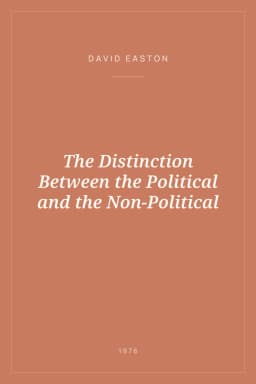 Portada de The Distinction Between the Political and the Non-Political