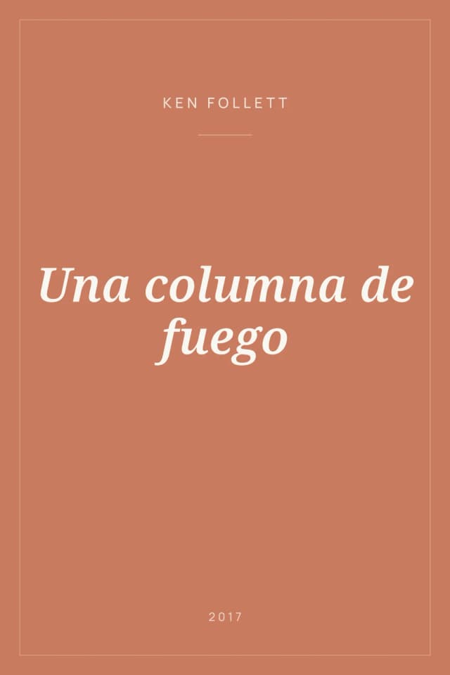 Portada de Una columna de fuego