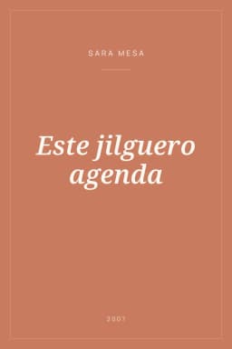 Portada de Este jilguero agenda