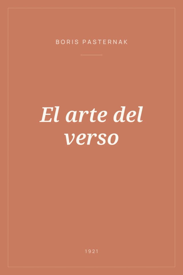 Portada de El arte del verso