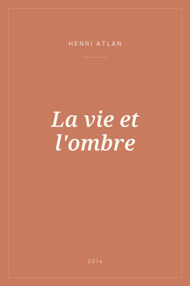 Portada de La vie et l'ombre
