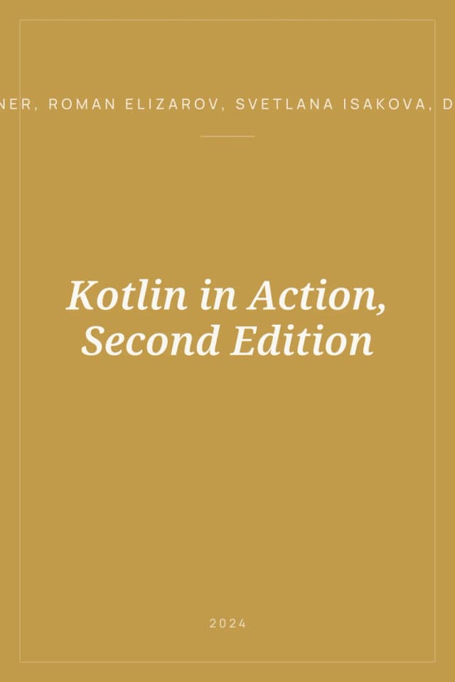 Portada de Kotlin in Action, Second Edition