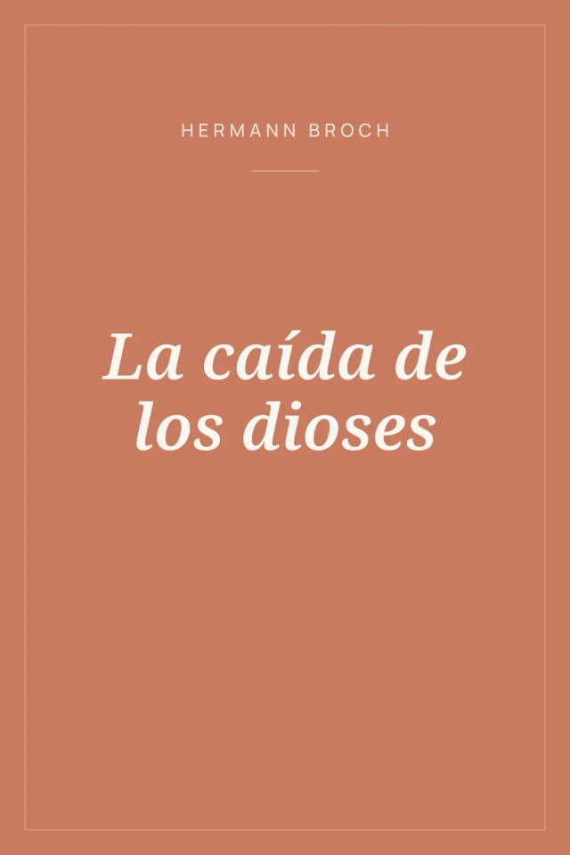 Portada de La caída de los dioses