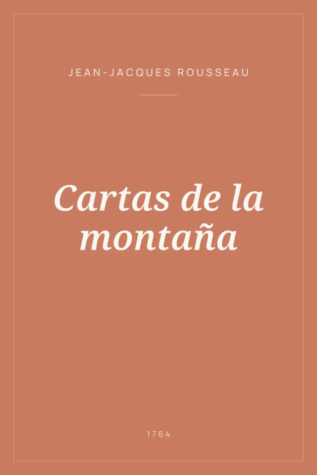 Portada de Cartas de la montaña