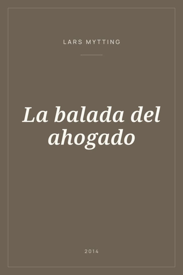 Portada de La balada del ahogado