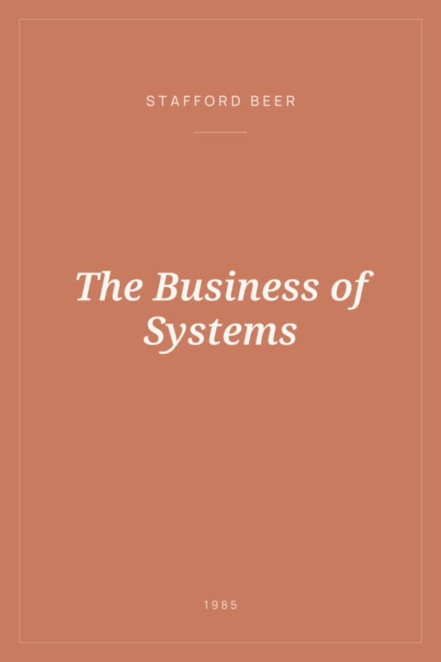 Portada de The Business of Systems