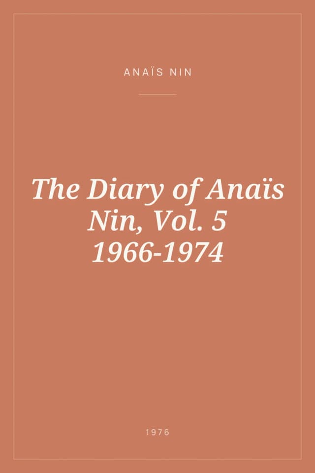 Portada de The Diary of Anaïs Nin, Vol. 5 1966-1974