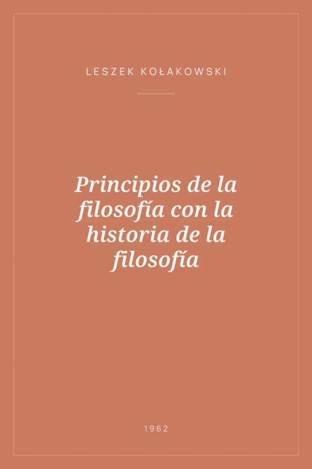 Portada de Principios de la filosofía con la historia de la filosofía