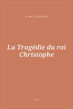 Portada de La Tragédie du roi Christophe
