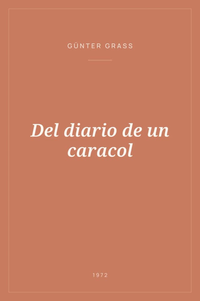 Portada de Del diario de un caracol