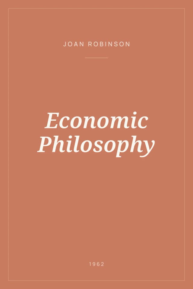 Portada de Economic Philosophy