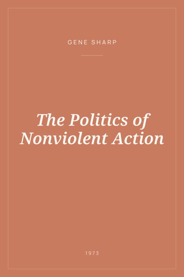 Portada de The Politics of Nonviolent Action