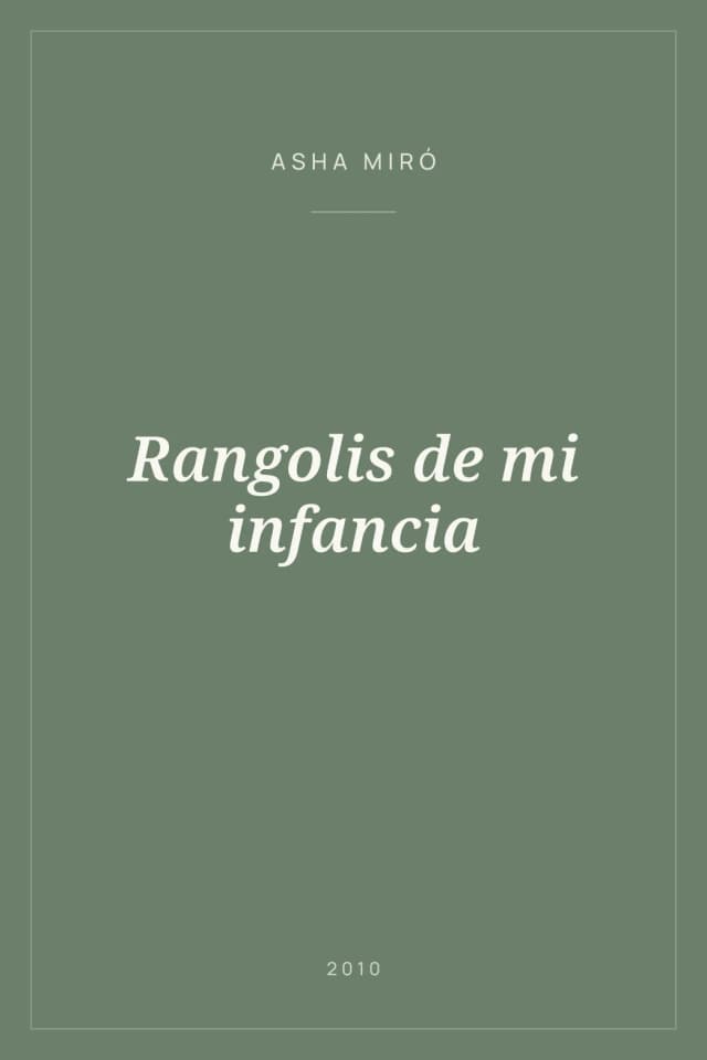 Portada de Rangolis de mi infancia