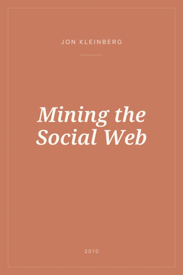 Portada de Mining the Social Web
