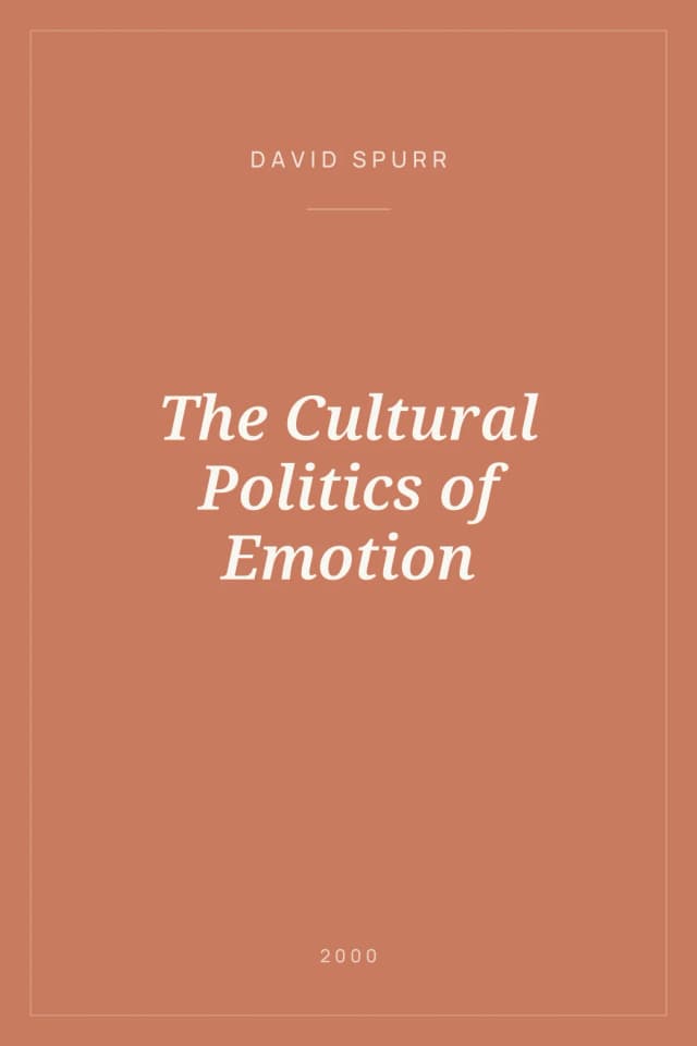 Portada de The Cultural Politics of Emotion