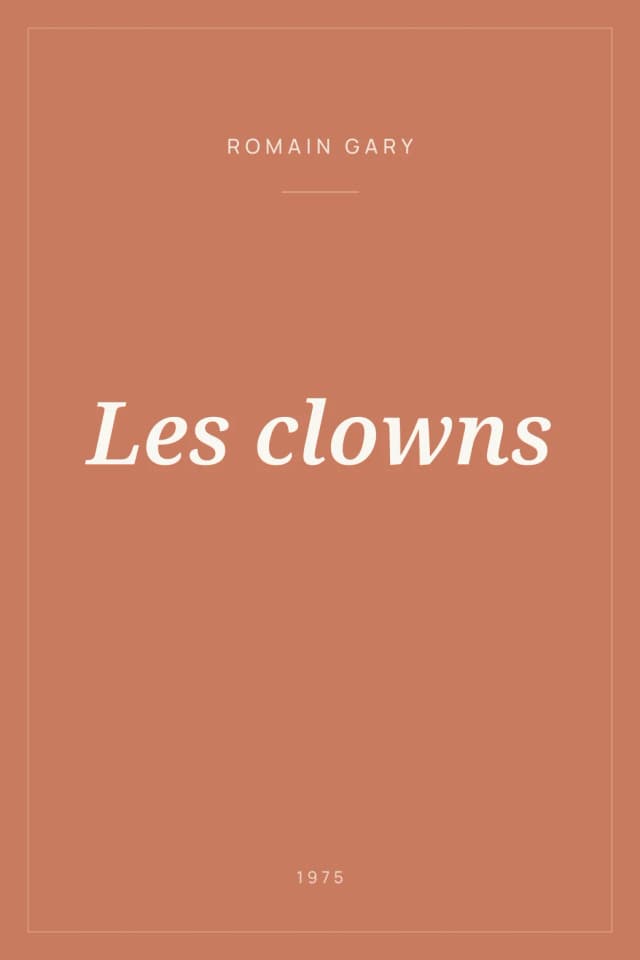 Portada de Les clowns