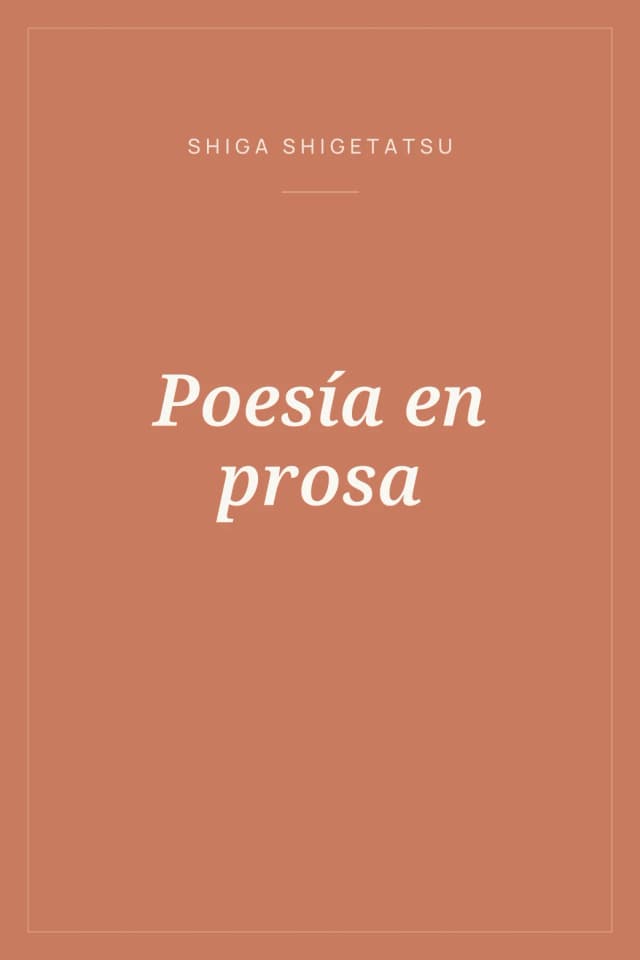 Portada de Poesía en prosa