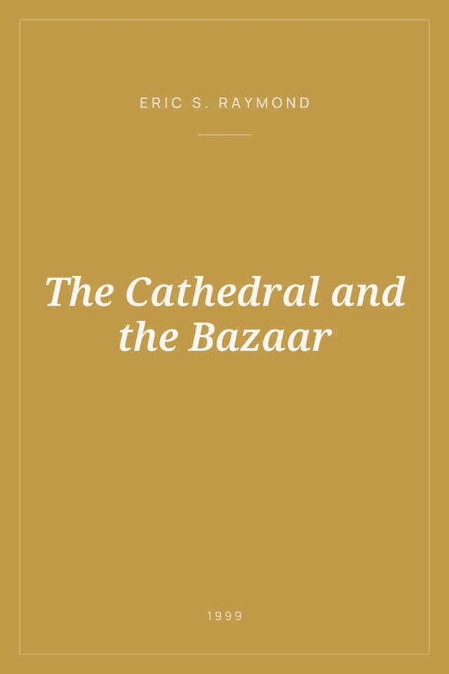 Portada de The Cathedral and the Bazaar