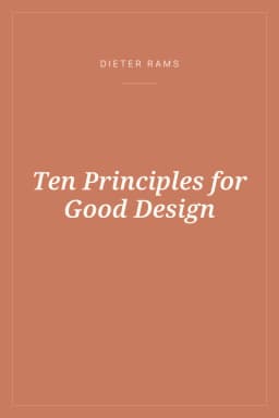 Portada de Ten Principles for Good Design