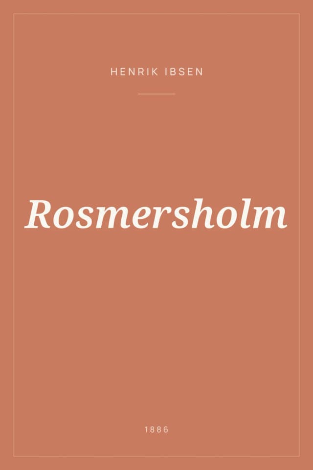 Portada de Rosmersholm