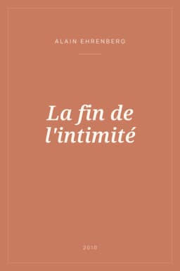 Portada de La fin de l'intimité