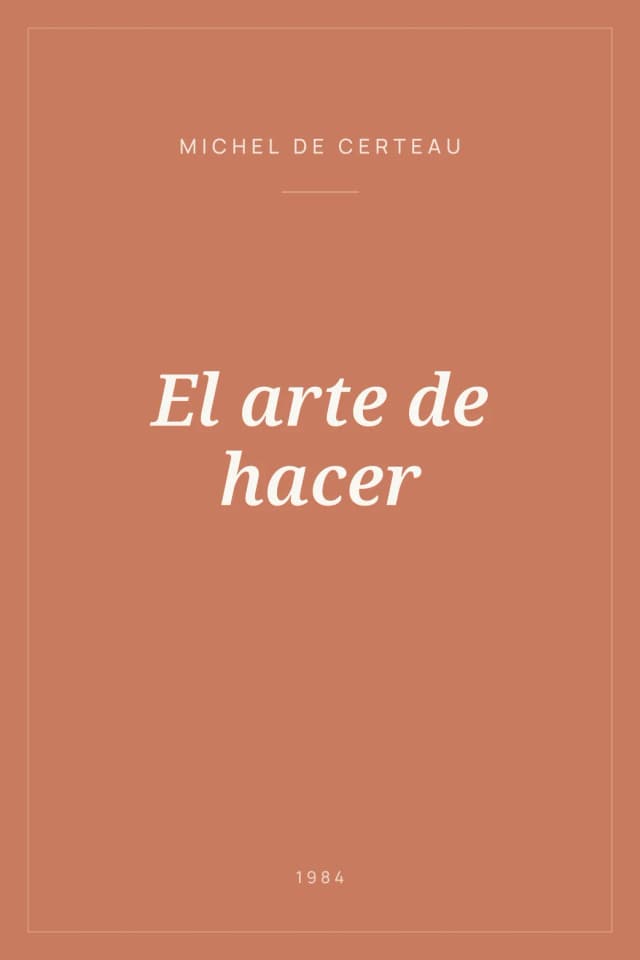 Portada de El arte de hacer